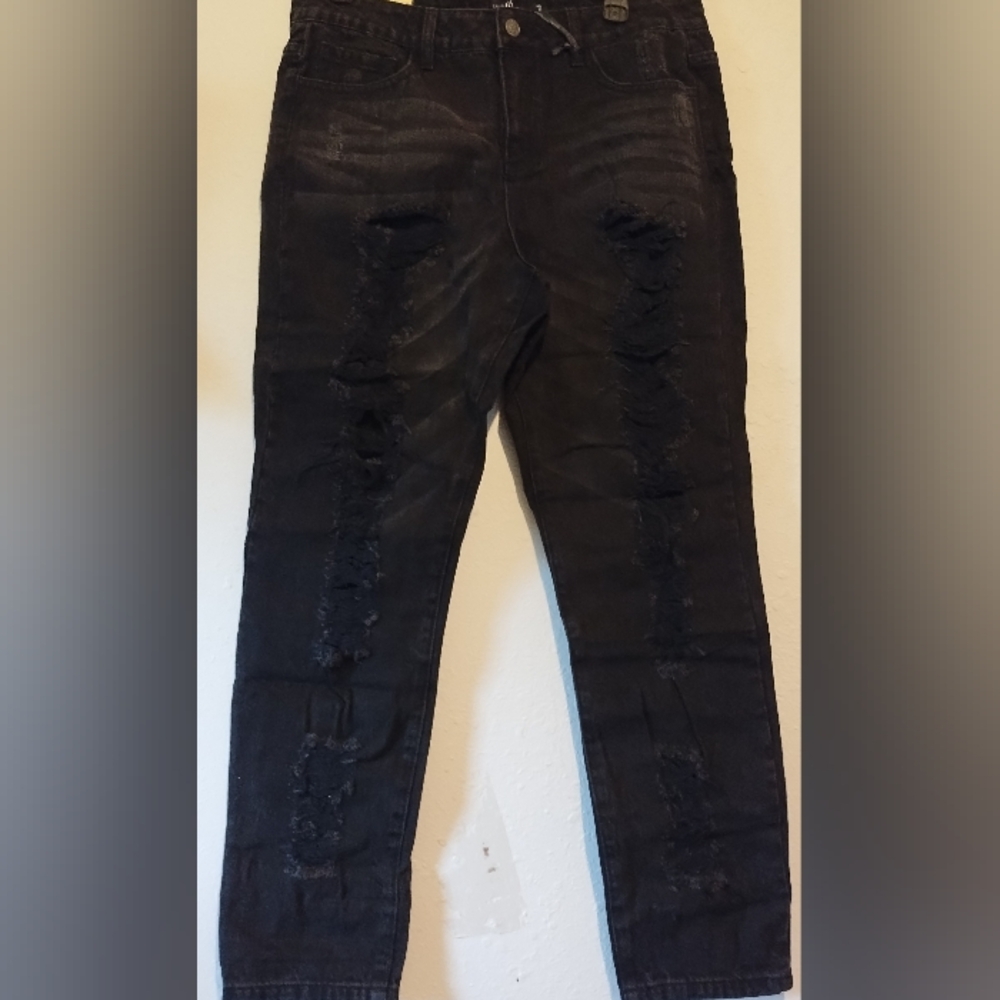 Cello Jeans black ripped Look